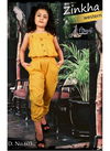 Yellow Colour Zinkha Western Collection Of Rayon Weastern Wear For Baby Girls 603